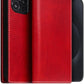 D7 Italian Wax Leather Wallet Case for iPhone 15 Pro - [2-in-1] Handcrafted Detachable Diary Style with Magnetic MagSafe Back Cover, Gift Box Included (Red)