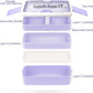 Iteryn Bento Box Lunch Box, 3 Layers Stackable Lunch Containers with Compartments - Leakproof Meal Prep Containers