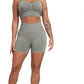 CHRLEISURE Women's 4 Packs Workout Gym Shorts, High Waisted Butt Lifting Scrunch Butt Seamless Booty Shorts