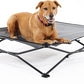 Coolaroo On-The-Go Elevated Dog Bed - Foldable Pop-Up Travel Dog Bed with Breathable, Moisture-Resistant Fabric, Carry Bag Included, Lightweight & Portable, Steel Gray, Large