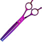 JASON 7.5" Dog Grooming Scissor - Professional Chunker Shear with Ergonomic Handle Japanese Stainless Steel Hair Scissor for Dogs, Cats and Other Pets, Sharp (Chunker, Purple)
