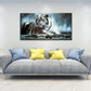 Yxbhhym Large Animals Canvas Wall Art Tiger Wall Picture Prints Poster Painting Framed Tiger Artwork for wall Bedroom Living Room Home Decorations Office Wall Decor-20x40inches