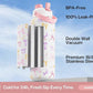 40 oz Insulated Water Bottle with 2-in-1 Straw and Spout Lid, Keep Cold 24H, Leak-Proof, BPA-Free, Double Wall Stainless Steel Water Bottle for Sports, Gym, Travel, and School (Ribbon Whimsy)