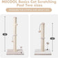 MECOOL 34” Tall Cat Scratching Post Premium Basics Kitten Scratcher Sisal Scratch Posts Trees with Hanging Ball for Indoor Cats, Beige