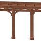 MUPATER 12x20 FT Retratable Wooden Pergola Gazebo for Patio Stakes, Quality Supported Structure, Snow and Wind Supported, Outdoor Pergola Garden Shelter Cedar Framed for Backyard,Deck,Garden