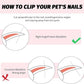 2 PCS Bearded Dragon Nail Clippers, Cat Nail Trimmer, Stainless Steel Cat Claw Clippers, with (White + Pink) Files * 2, Suitable for Reptiles, Novice Pet Families (Orange + Rose Red)