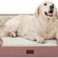 Orthopedic XL Dog Bed for Extra Large Dogs, Waterproof Memory Foam Dog Beds with Sides, Non-Slip Bottom and Egg-Crate Foam Big Dogs Couch Beds with Removable Washable Cover(X-Large,Pink)