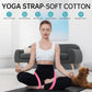 Yoga Exercise Adjustable Straps 8FT with Durable D-Ring for Pilates & Gym Workouts | Hold Poses, Stretch, Improve Flexibility & Maintain Balance