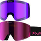 Ski Goggles Snow OTG Snowboard Goggles Magnetic Interchangeable Lens Frameless UV Protection Anti-fog mobile Skating