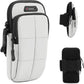 Phone Holder, Arm Bands for Workout, Use for Running, Walking, Hiking & Biking (Grayish White)