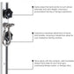 Resistance Band Wall Anchor,Gym Resistance Bands,djustable Workout Wall Anchor System,for Resistance Band Exercises,with 2 Rail and 2 Rail Car,Easy Installation(double set,No Resistance Bands)