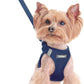 rabbitgoo Dog Harness Small Sized and Leash Set, Step in Soft Light Puppy Vest, Breathable Mesh Pet Harness, Reflective for Safe Outdoor Walking, Navy Blue XXS