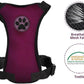 SlowTon Dog Seat Belt Harness for Car, Dog Car Harness Adjustable Mesh Breathable & Dog Seatbelt Safety Tether with Elastic Bungee for Small Medium Large Pets(Burgundy, Single Clip, L)