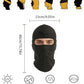 5 Pack of Balaclava Headgear, Outdoor Men's and Women's Ski Caps, Mask, Airsoft Gun, Motorcycle Cover, Helmet (Black, White)