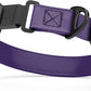 Dogline Biothane Waterproof Dog Collar with Herm Sprenger Stainless Steel Quick Release Buckle – Heavy Duty Tactical Durable Collar for Dogs – Comfortable and Safe Pet Collar, W 3/4" L 12-19", Purple