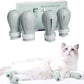 4 Pieces Cat Scratch Cover for Nursing Rehabilitation Cat Boots for Cats Only, Adjustable Cat Bathing Gloves (Grey)