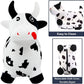 EVERICH TOY Bouncy Horse Cow Toys, Inflatable Bouncing Animal Hopping Toys, Outdoor Indoor Ride on Bouncer, Boys Girls Birthday Gift for 18 Month 2 3 4 5 6 Year Old Kid- Plush Cow Toy