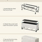 SONGMICS Velvet Storage Ottoman Bench, Foot Rest with Legs, 15.7 x 43 x 15.7 Inches, End of Bed Bench, Storage Chest, Load up to 660 lb, for Living Room, Bedroom, Entryway, Cream White ULSF089W01