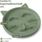 Coomazy Silicone Slow Feeder Dog Cat Bowls, Interactive Puzzle Toy for Pets Dry/Wet Food Training, Keeps Dogs Cats Busy, Prevents Puppy Kitty Overeating (Green, 0.8 Cup)