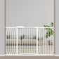Extra Wide Baby Gate 53-57.5 Inch, Tension Mounted No Drilling, Auto Close Indoor Safety Gate for Stairs & Doorways - Metal Design for Kids and Pets, White