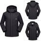 CAMEL CROWN Men's Winter Coat Waterproof Ski Jacket Fleece Lined Windproof Raincoat for Snow Outdoor Hiking Mountain