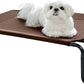 pettycare Elevated Outdoor Dog Bed - Raised Cots Beds for Small Dogs, Waterproof Pet Hommock Easy to Assemble, Cooling with Teslin Mesh, Durable, Non Slip, Indoor & Outdoor, Up to 35 lbs, Brown
