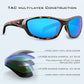 KastKing Hiwassee Polarized Sport Sunglasses for Men and Women, Wrap Sunglasses for Fishing Cycling and Running,UV Protection