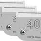 40 Blades for Dog Grooming Blades Compatible with Andis,Oster A5,Wahl km10 Dog Clippers,Size-#40, 1/100-Inch Cut Length (0.25mm) (3pcs #40)