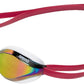 ARENA Unisex Python Racing Swim Goggles for Men and Women Anti-Fog No Leak Max Comfort Dual Strap, Mirror/Non-Mirror Lens
