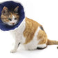 Soft Cat Recovery Collar Cat Cone E Collar Nonwoven Fabric Elizabethan Collar Loops-Protective Wound Healing Specially Designed for Cats and Puppies - Easy to Eat and Drink (S)