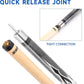 GSE Games & Sports Expert 58" 2-Piece Canadian Maple Hardwood Billiard Pool Cue Sticks for Men/Women, House or Commercial/Bar Use (Several Colors, Weight 18oz, 19oz, 20oz, 21oz Available)