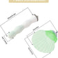 Bird Perches for Cage, Abrasive Surface High Calcium Mineral Parrot Perch Stand - Bird Nail File for Claw & Beak Health, Colorful Ceramic Bird Cage Accessories (Green, Shell)