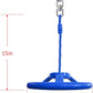 Rainbow Craft 3-Pack Ninja Monkey Wheels，Obstacle Course & Swing Set Attachments for Kids ，Outdoor Backyard Playground Accessory，Red, Blue & Yellow