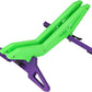 Adjustable Bike Parking Stand Fits 16-29 Inch Bicycles, Compatible with 23c-3.0 Tire Width – Heavy-Duty Plastic, Easy Installation, Stylish Two-Tone Design (Green&Purple)