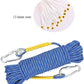 X XBEN Outdoor Climbing Rope 10M(32ft) 20M(64ft) 30M(96ft) 50M(160ft) 70M(230ft) 152M(500FT) 352M(1000FT) Static Rock Climbing Rope for Escape Rope Ice Climbing Equipment Fire Rescue Parachute