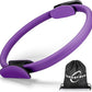 Pilates Ring Fitness Circle 14" Yoga Rings Magic Circle with Dual Padded Handles for Toning Arms, Thighs/Legs & Core，Home Exercise Equipment ﻿