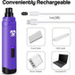 Casfuy Dog Nail Grinder Upgraded - Professional 2-Speed Electric Rechargeable Pet Nail Trimmer Painless Paws Grooming & Smoothing for Small Medium Large Dogs & Cats (Purple)