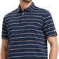 Rouen Mens Golf Shirt Moisture Wicking Dry Fit Performance Stripe Casual Collared Short Sleeve Golf Polo Shirts for Men