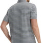 Rouen Mens Golf Shirt Moisture Wicking Dry Fit Performance Stripe Casual Collared Short Sleeve Golf Polo Shirts for Men