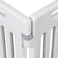 BIRDROCK HOME Dog Playpen w/Door, 16 Panel, 25.6in H | Strong Plastic, Non-Slip Puppy Playpen, Secure Pet Gate | Indoor Outdoor Fence | Configurable Panels | Medium to Large Pets - White