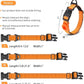 JSXD AirTag Dog Collar, Night Reflective Nylon Dog Collar for Small Medium Large Dogs,Lockable Quick Release Buckle,Padded Breathable Pet Collar with AirTag Holder (Orange, Medium)