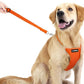 Dog Seat Belt, Safety Vest Dog Car Harness with Adjustable Buckle Dog Seat Belt for Vehicle Nylon Pet Safety Seat Belts Heavy Duty(XL, Orange)