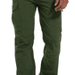 Men's Snow Ski Hiking Pants Winter Fleece Lined Softshell Outdoor Waterproof Insulated Cargo Work Pants