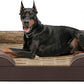 FURTIME Orthopedic Dog Bed for Extra Large Dogs - XL Plus Washable Dog Sofa Beds, Supportive Foam Pet Couch Bed with Removable Washable Cover, Waterproof Lining and Nonskid Bottom, Khaki