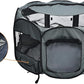 Amazon Basics Portable Soft Pet Dog Octagonal Travel Playpen, Large (45 x 45 x 24 inches), Grey