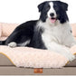 Washable Orthopedic Dog Bed for Medium Dogs, Waterproof Dog Bed with Bolster, Big Couch Sofa with Removable Cover & Non-Slip Bottom