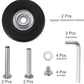 uxcell Replacement Luggage Wheels 45x18mm Suitcase Wheel Repair Kits Include 2 PU Bearing Wheels & Washers, Wrenches & Axle Screw for Trolley Bag, Inline Skate and Caster Board