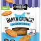 Three Dog Bakery Bark’N Crunch! Chicken Chips, Crunchy Treats for Dogs, Single Ingredient, High Protein Snacks, No Artificial Flavors or Colors, Made in The USA, 4oz