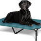 Elevated Dog Bed for Outdoor, XXL Raised Dog Cot Indestructible with Washable Mesh, Cooling Summer Pet Cot Chew Proof for Outside Camping Travel, 51 inch Green