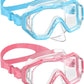 W WSTOO Kids Swim Goggles with Nose Cover,Snorkel Diving Swimming Mask for Youth 5-15,HD 3-Window Wide Vision Anti-Shattered Lens Anti-Fog&Leak
